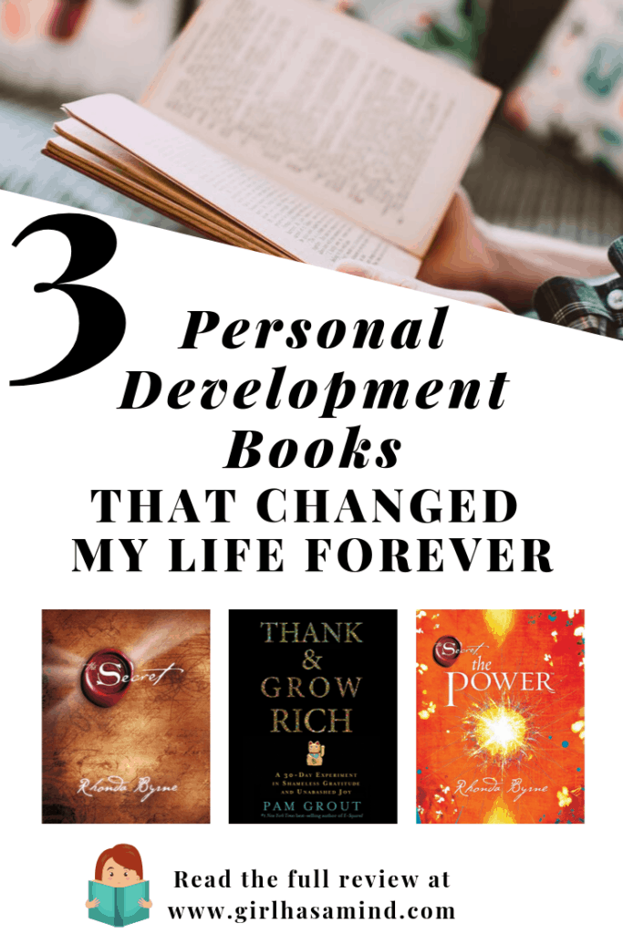 3 Personal Development Books that Changed My Life Forever - Book Review| girlhasamind.com | #personaldevelopment #personaldevelopmentbooks #booksthatchangedmylife #bookreview #successmindset #positivethinking #girlhasamind