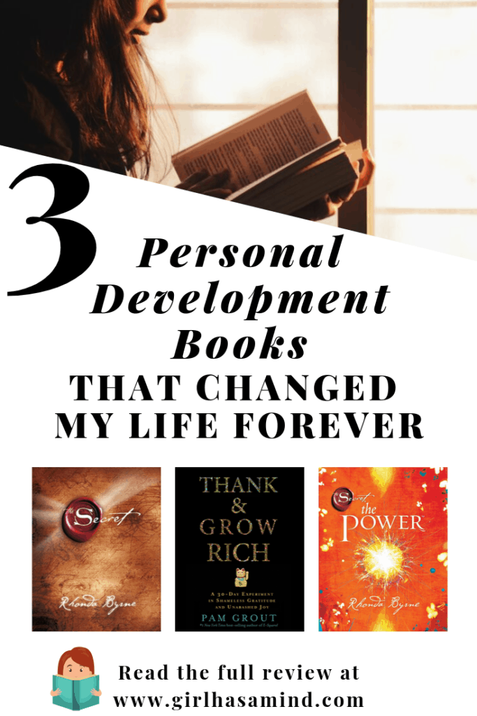 3 Personal Development Books that Changed My Life Forever - Book Review| girlhasamind.com | #personaldevelopment #personaldevelopmentbooks #booksthatchangedmylife #bookreview #successmindset #positivethinking #girlhasamind