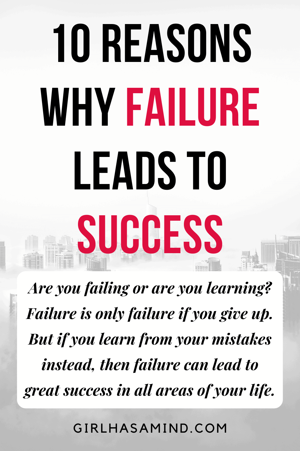 Failure Leads To Success