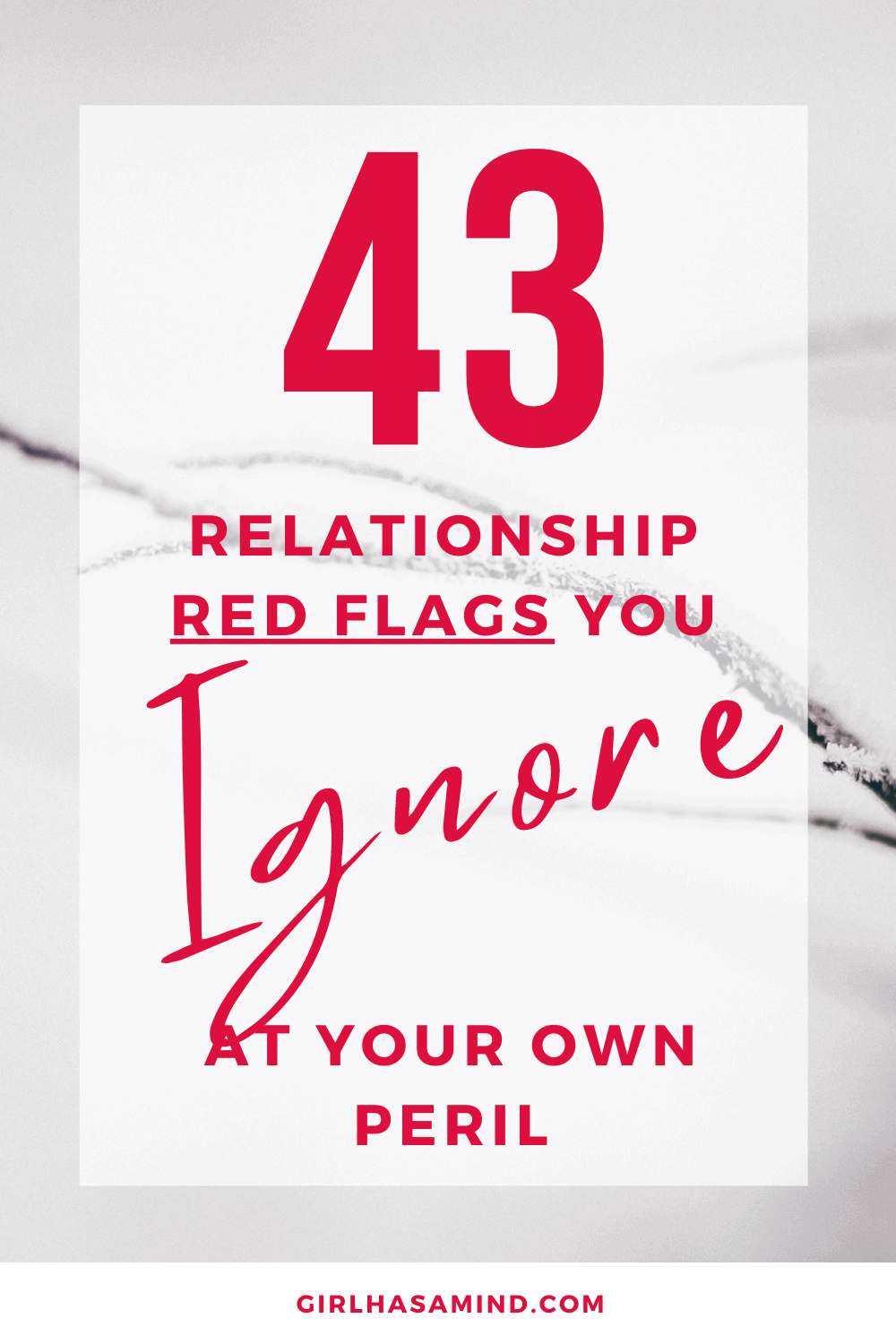 red flag in a relationship